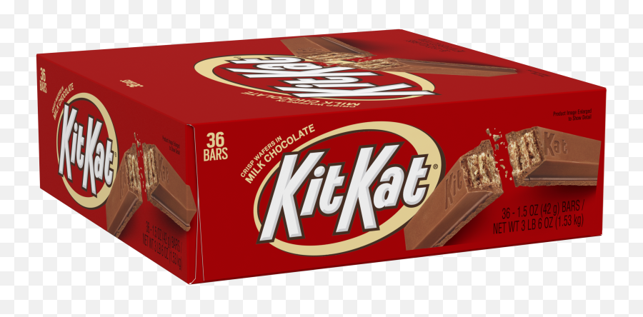 Kit Kat Chocolate Candy Standard Bar Box 15 Oz Pack Of - Kit Kat Bar Png,Kit Kat Png