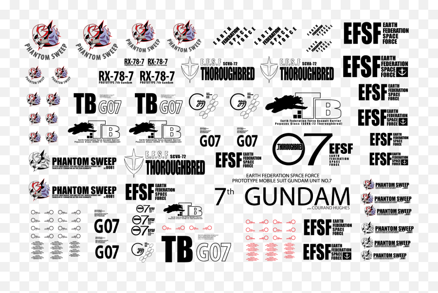 Typo Logo Design - Gundam Decal Sticker Rx 78 Png,Gundam Png