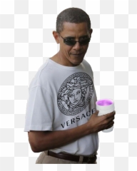Mine Edit Barack Obama - Obama Versace T Shirt Png,Obama Transparent