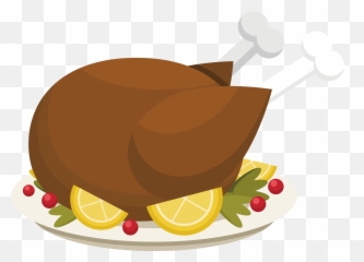 Roast Chicken Lemon Barbecue - Clipart Vector Png