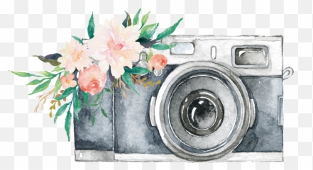 Watercolor Camera Png - Logo Full Clipart