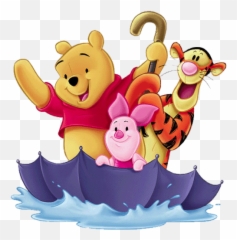 Check Out This Transparent Winnie The Pooh And Friends In - Winnie The Pooh Umbrella Boat Png,Boat Png