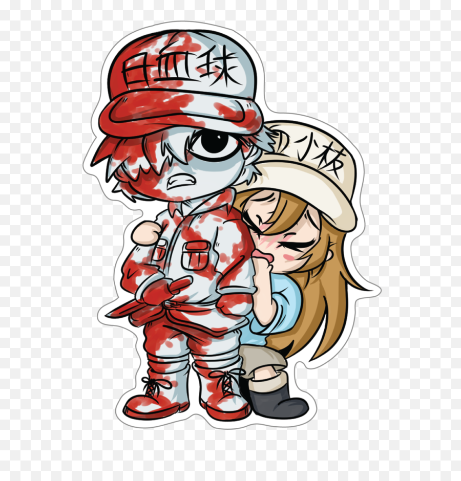Cells - Cells At Work Background White Cell Png,Anime Blood Png