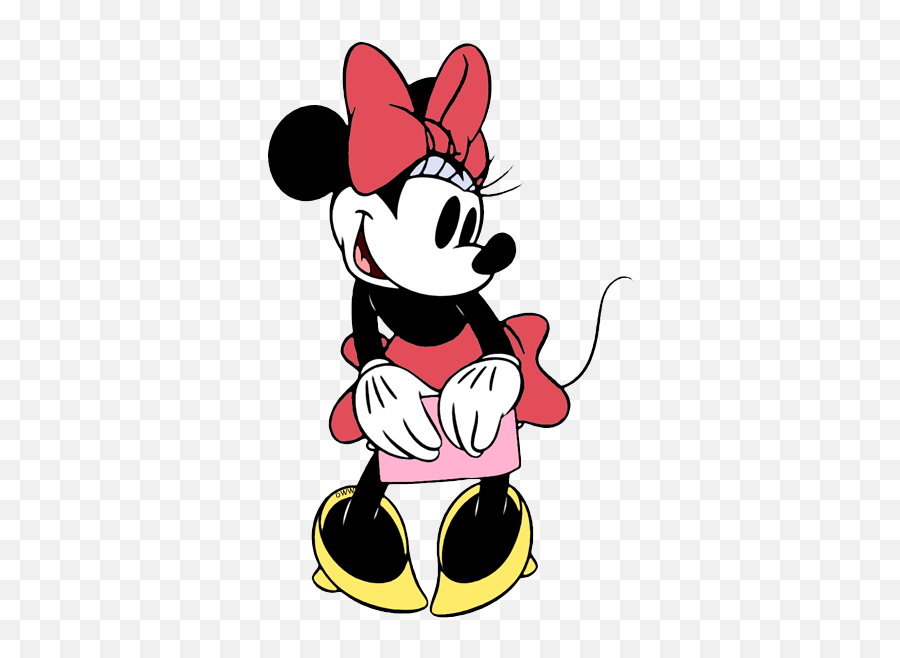 Classic Minnie Mouse In Red - Minnie Mouse Classic Clipart Minni Mouse Cartoon Classic Png,Minnie Mouse Transparent Background