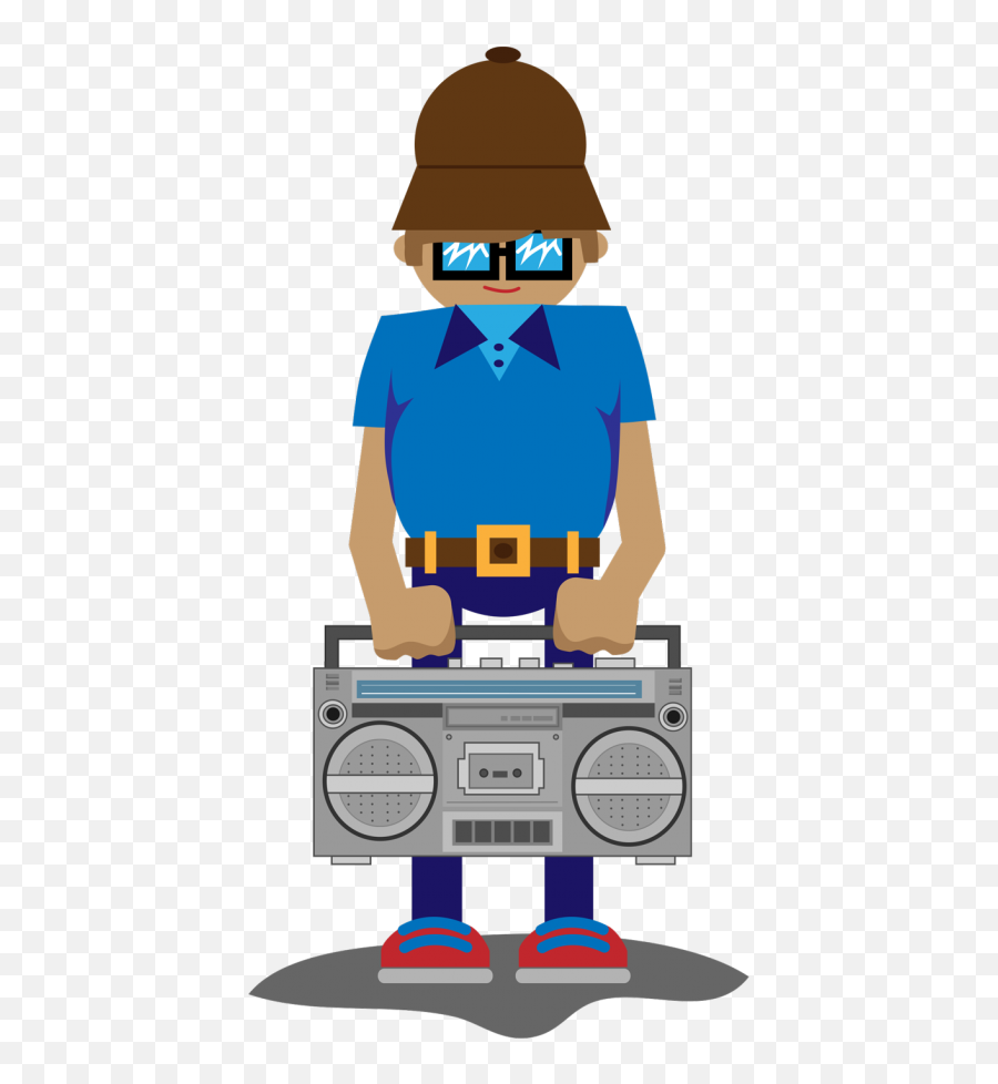 B - Boy Boombox Vector Illustration U0026 Gif Digital Art Gif Boombox B Boy Cartoon Png,Boombox Png