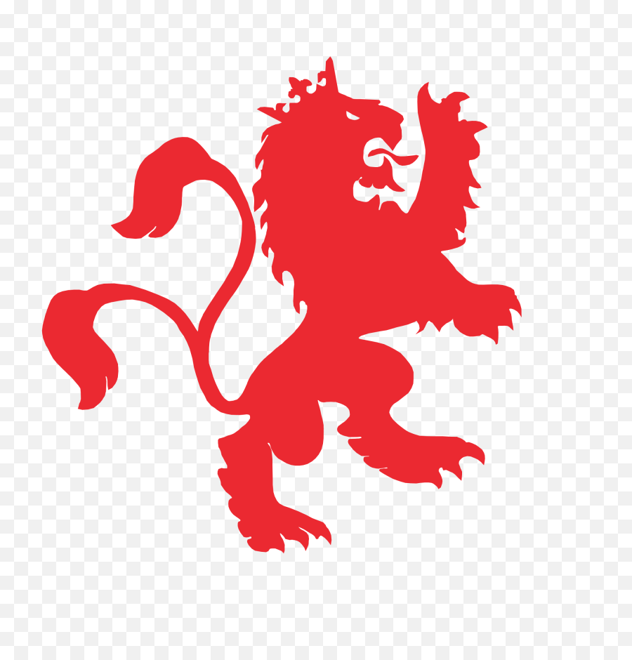 Download Red Lion Logos Clipart Black And White Library - Red Lion San Beda Png,Lion Png Logo