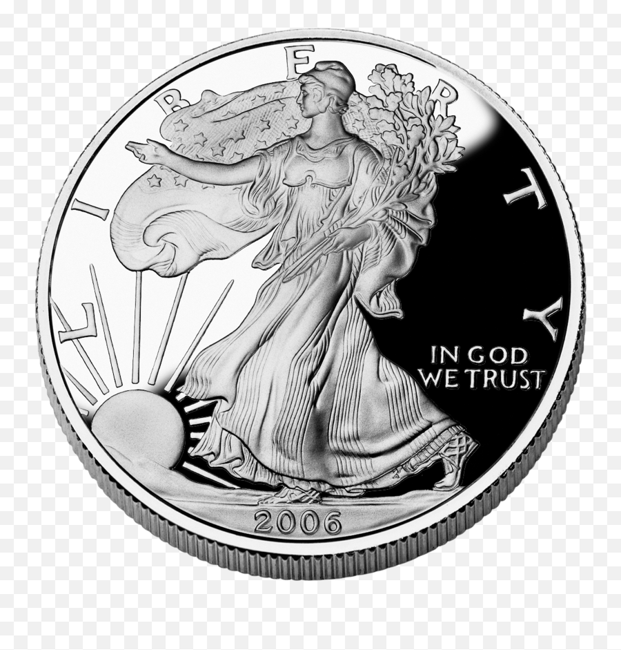 2006 Aesilver Proof Obv - Walking Liberty Silver Dollar Png,American Eagle Png