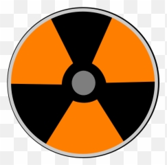 Download Transparent Atoms Clipart - Yellow Radiation Symbol png