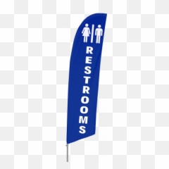 Bowflag Stock Design Restrooms Feather - Banner png
