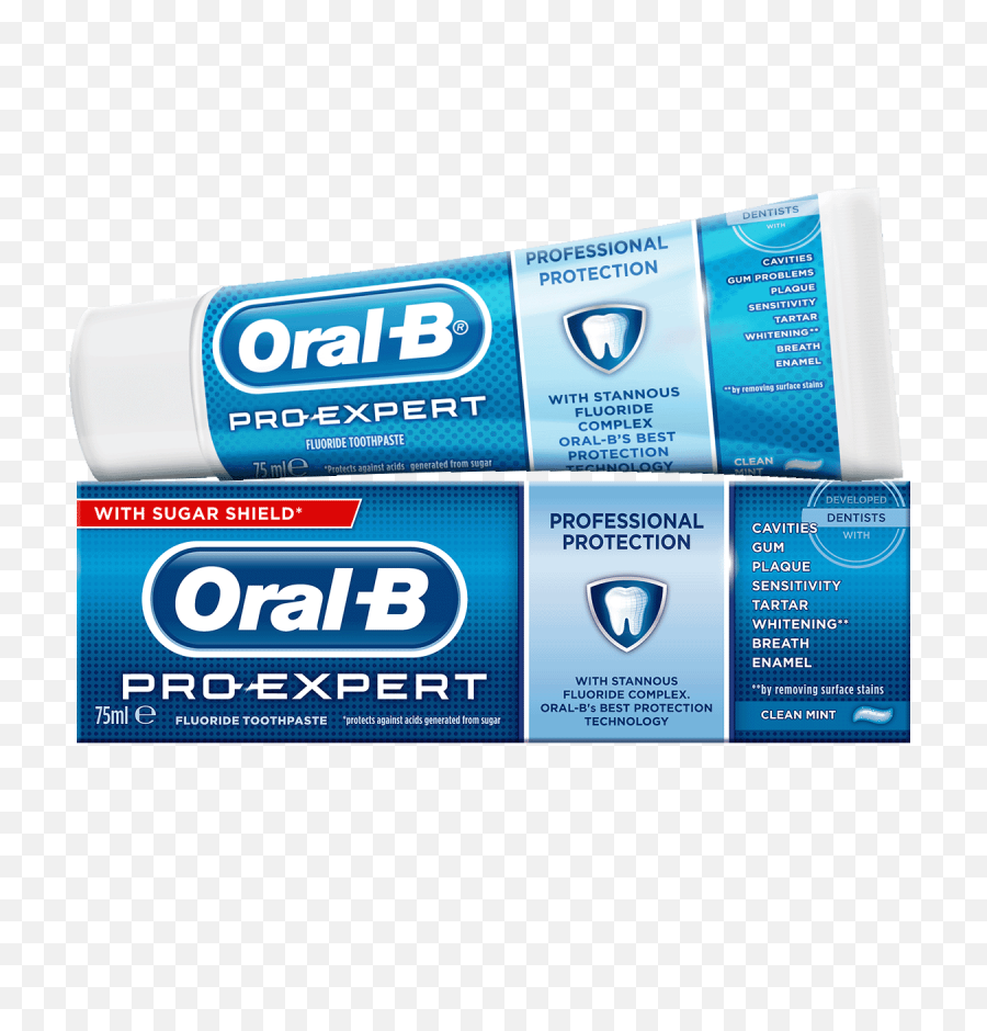 Download Oral B Pro Expert Professional Protection - Oral B 3d White Luxe Glamorous White Png,Toothpaste Png