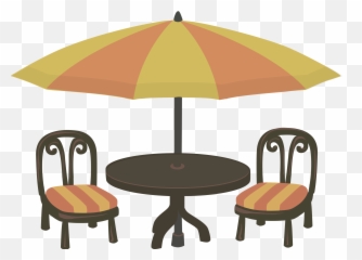 Angle Outdoor Table Png Clipart - Cafe Clipart Transparent Background,Outdoor Table Png