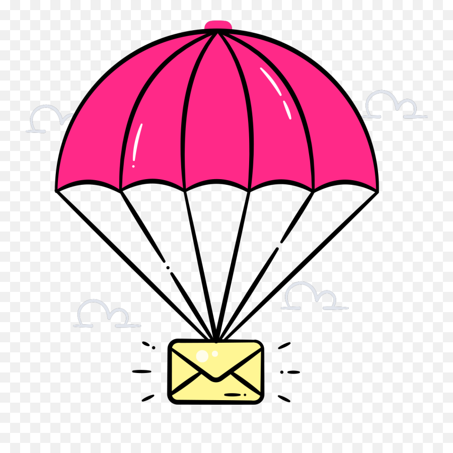 Parachute - Email Clipart Full Size Clipart 2196165 Clip Art Png,Email Clipart Png