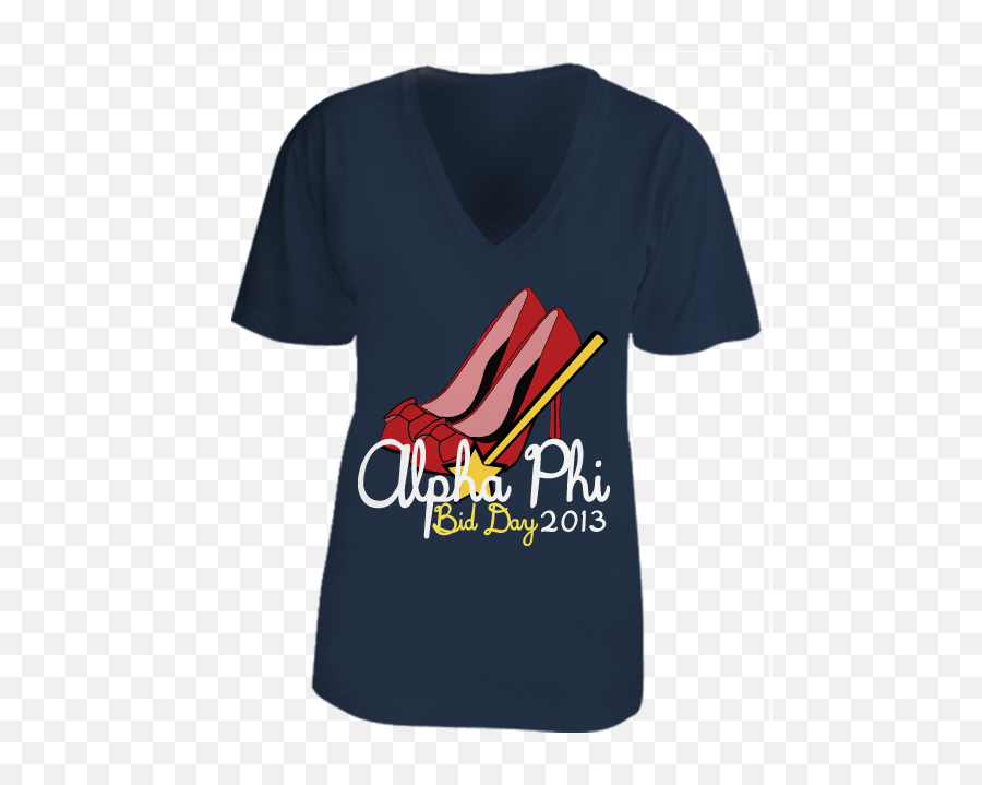 Download Alpha Phi Ruby Slippers Bid Day - Bid Day Sorority Short Sleeve Png,Ruby Slippers Png