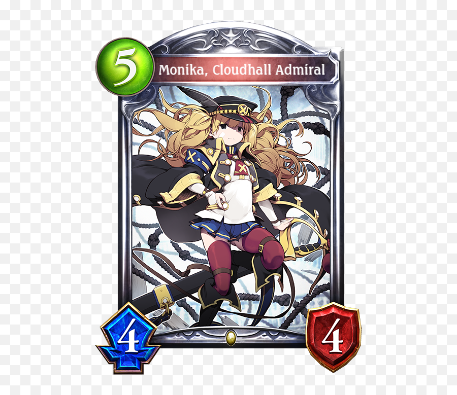 Card Monika Cloudhall Admiral - Shadowverse Olivia Png,Monika Transparent