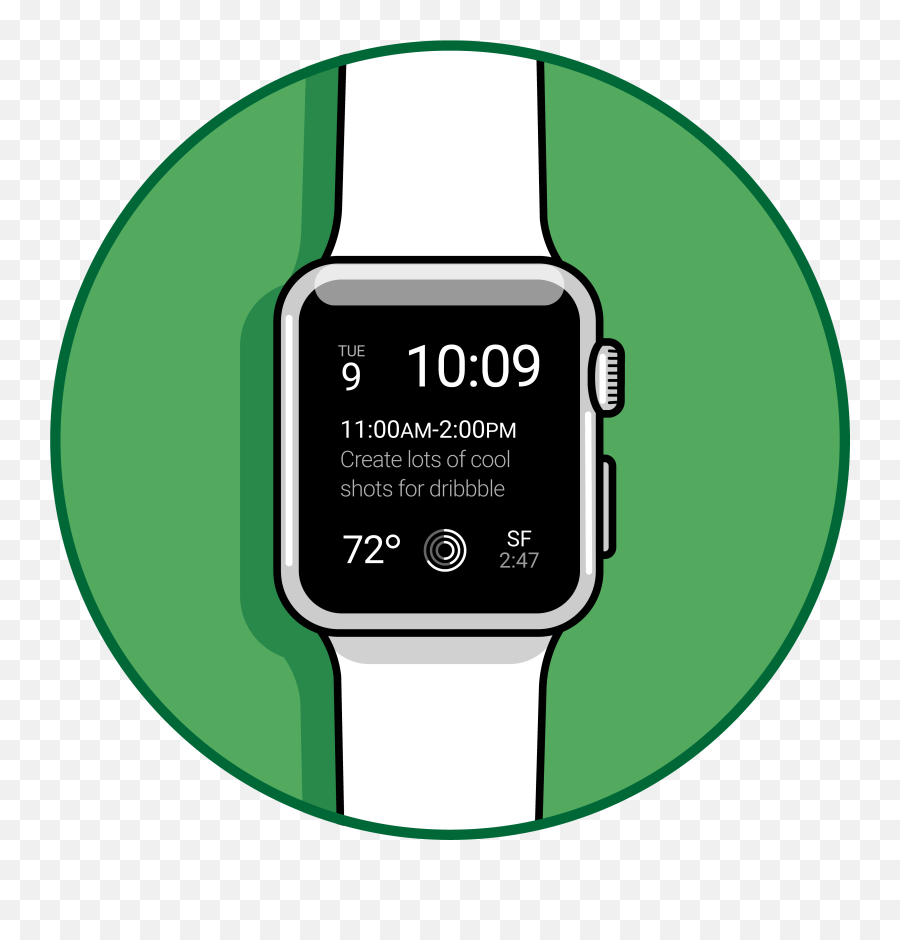 Clean Green Free Icon Set By Daniel Myer - Watch Strap Png,Where To Find The I Icon On Apple Watch