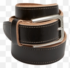 Tulliani Black Leather Belt - Solid png