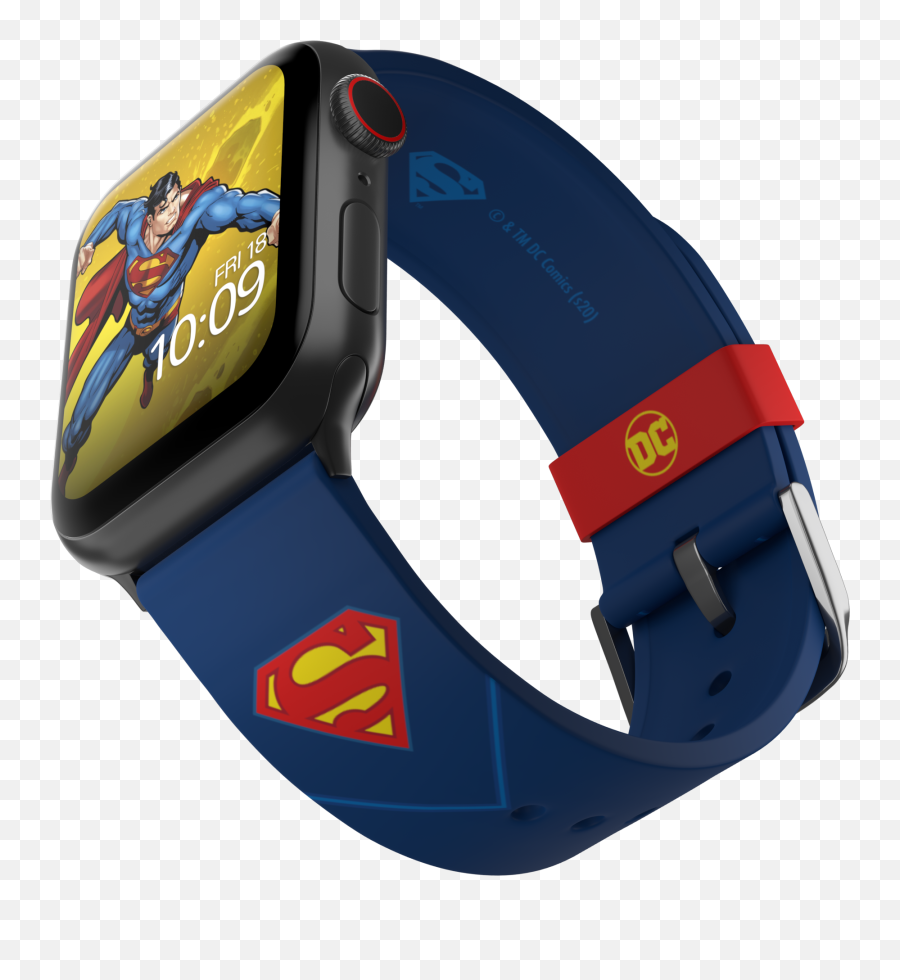 Dc Comics Batman Icon Edition - Officially Licensed Silicone Superman Apple Watch Band Png,Icon Old School Backpack