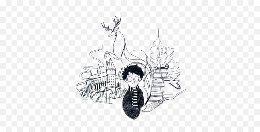 Harry Potter And The Seven Genres Transparent Png - Free Tatuagem Harry Potter Decalque,Harry Styles Icon Tumblr