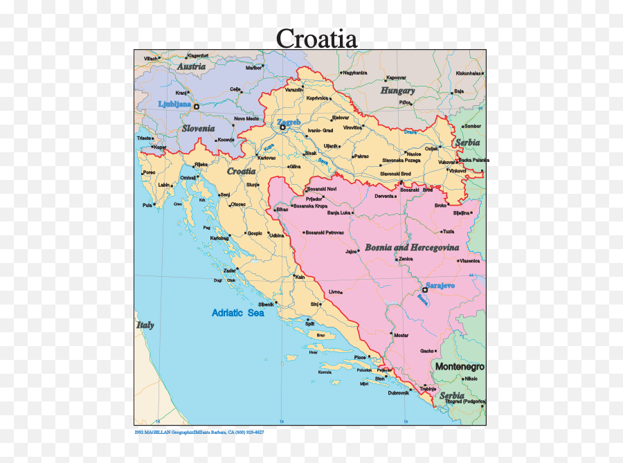 Croatia Detailed Map Logo Download - Logo Icon Png Svg Vector Map Of Croatia,City Map Icon