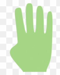 Guacamole Green Four Fingers Icon - Free Guacamole Green Safety Glove Png,Icon Glove Size