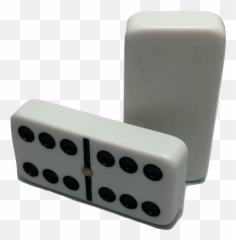 White Double 6 Dominoes With Spinners - Plastic Png,Dominoes Png