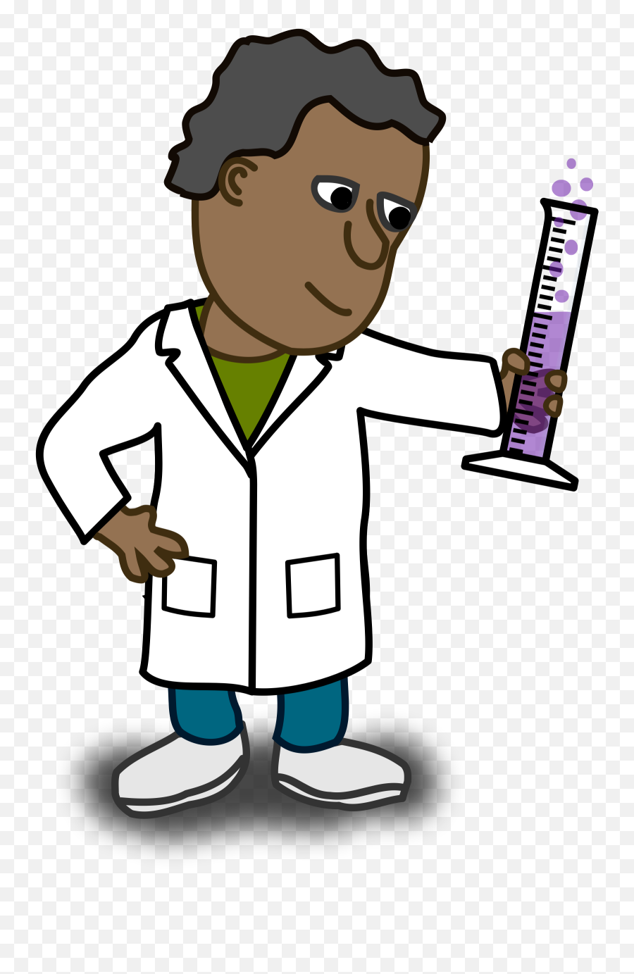 Scientist Clipart Science Man - Man Scientist Cartoon Png,Scientist Clipart Png