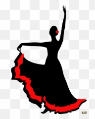 Bull Flamenco Transparent Png Clipart - Ballroom Dancer Silhouette,Flamenco Png