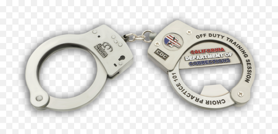 Cdc Handcuff Bottle Opener California Department Of - Earrings Png,Handcuff Png