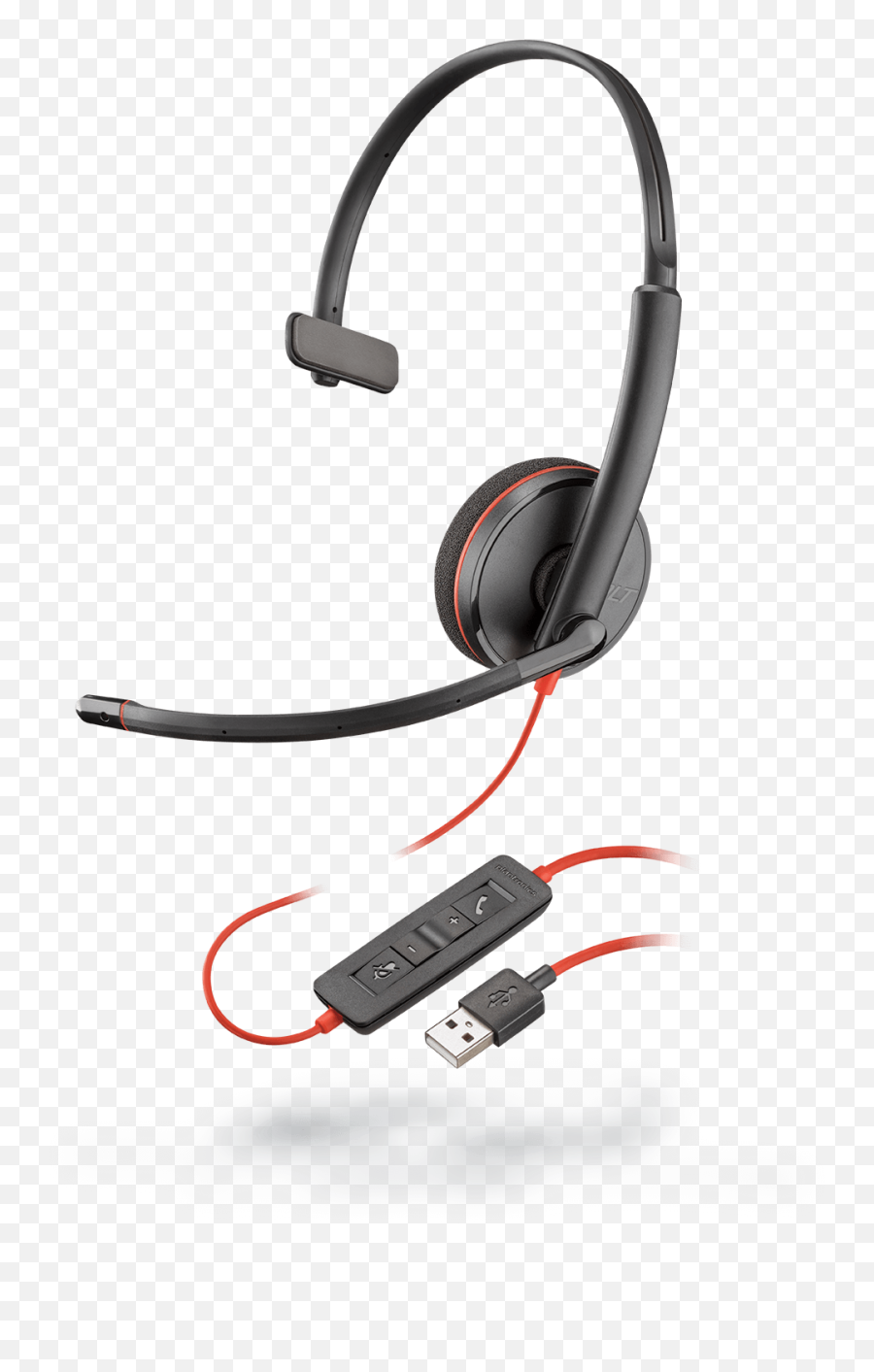 Blackwire 3200 Series Corded Uc Headset Plantronics Now Poly - Plantronics Blackwire C3210 Usb Png,Headsets Png