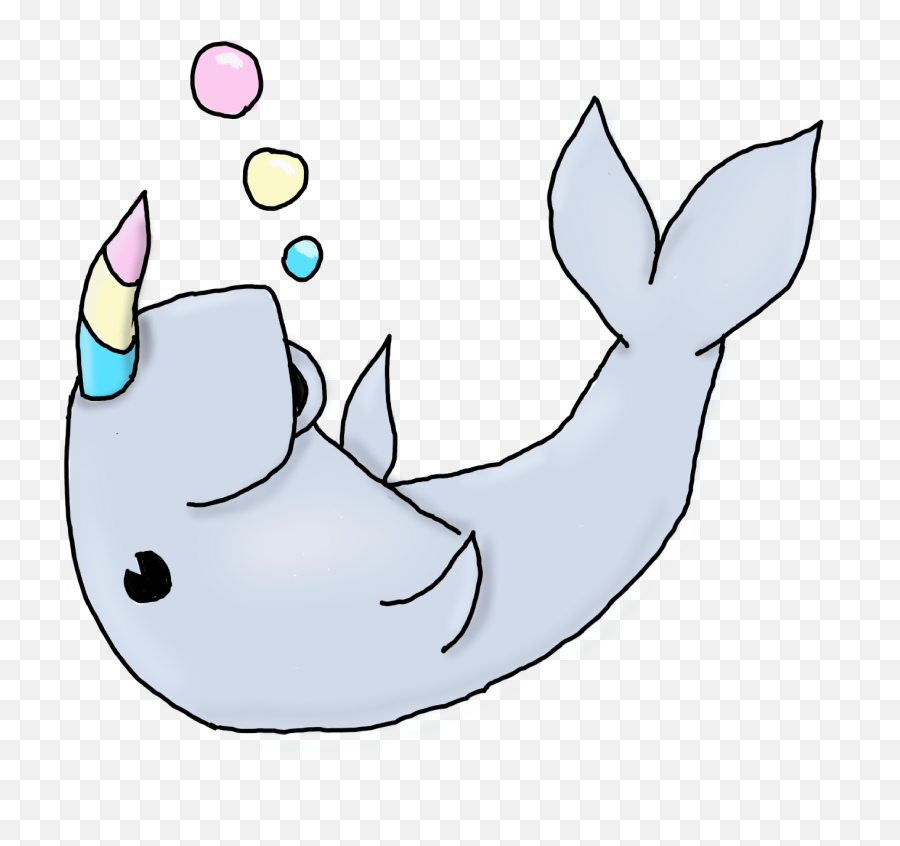 Download Pan Narwhal - Redbubble Full Size Png Image Pngkit Cartoon,Narwhal Png