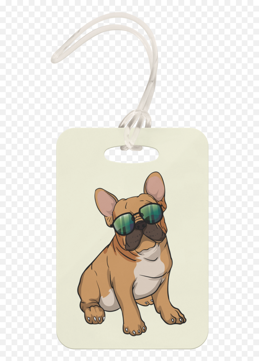 French Bulldog Sunglasses Funny Luggage Tag Gifts For Dog Puppy Lovers - French Bulldogs Png,Bulldog Transparent