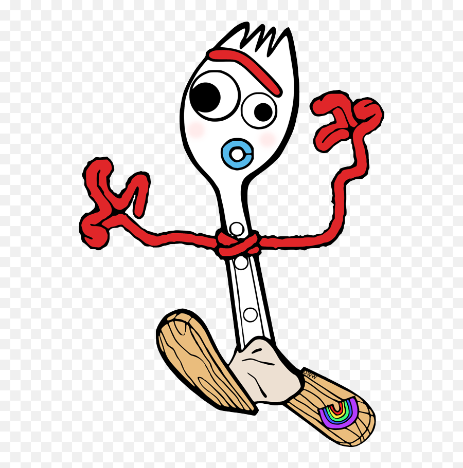 Toy Story Number 4 Clip Freeuse Library - Forky Toy Story 4 Coloring Pages Png,Woody And Buzz Png