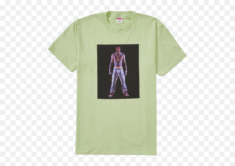 Supreme Tupac Hologram Tee - Supreme Tupac Hologram Tee Neon Orange Png,Tupac Png