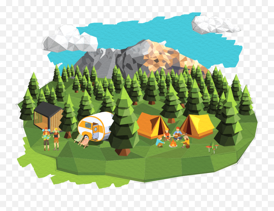 River Camping Bled - Illustration Png,Camping Png