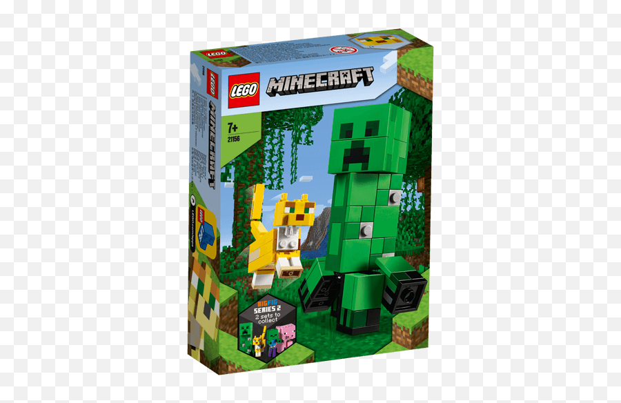 Brickmagicasia 21156 Lego Minecraft Bigfig Creeper And - Lego Minecraft Creeper Big Fig Png,Minecraft Creeper Transparent