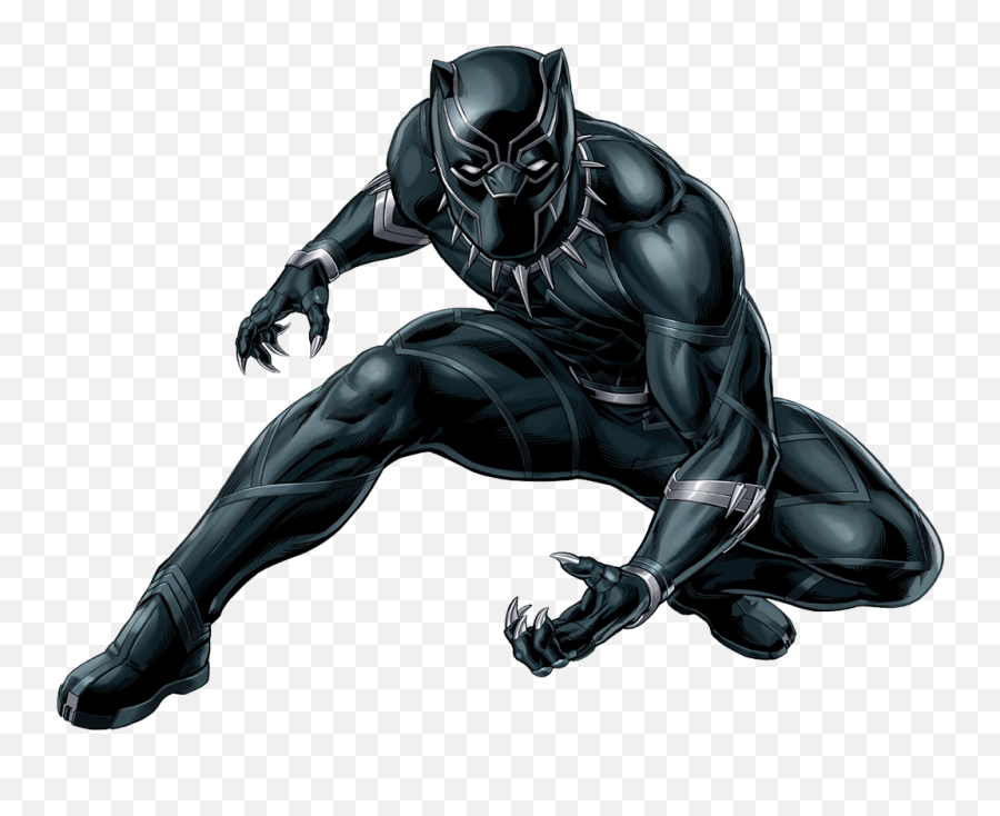 Black Panther Logo - Black Panther Cartoon Avengers Png,Black Panther Logo