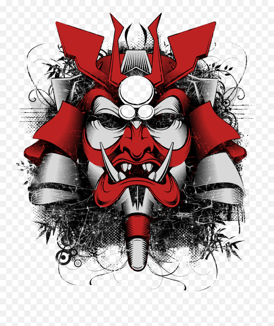 Download Oni Mask Wallpaper - Samurai Mask Tattoo Png,Oni Mask Png