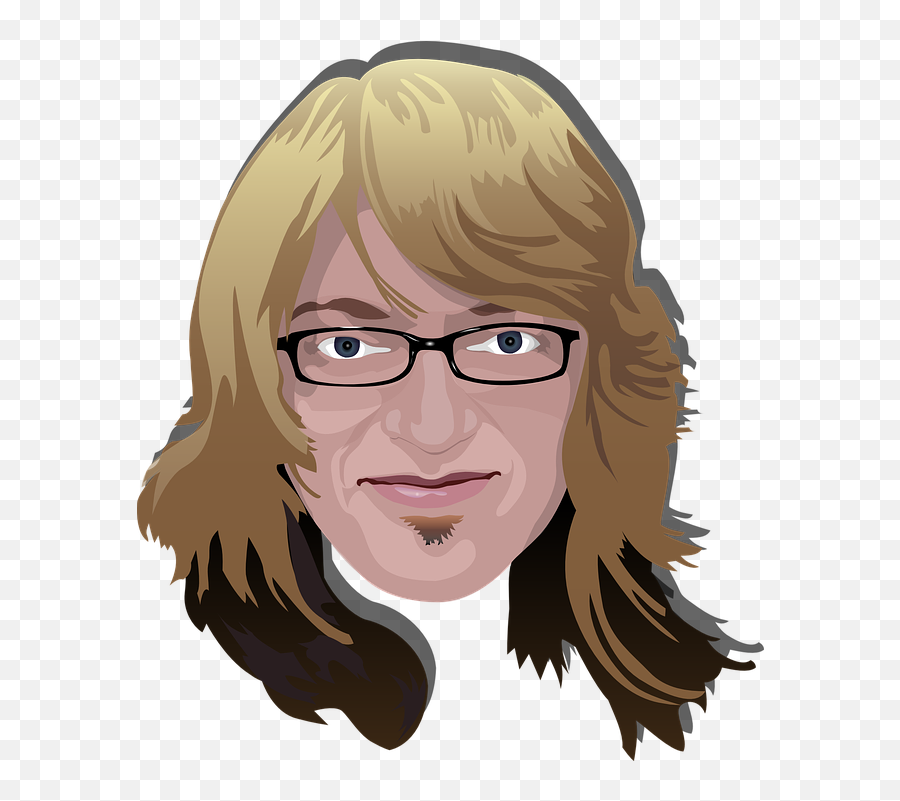 Spectacles Man Long Hair - Free Vector Graphic On Pixabay Gondrong Kartun Png,Blond Hair Png