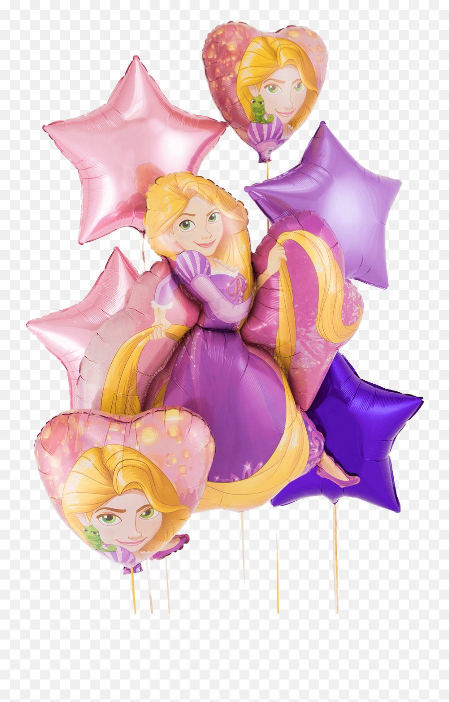 Download Rapunzel Heart Bunch - Happy Rapunzel Birthday Png Illustration,Rapunzel Transparent Background