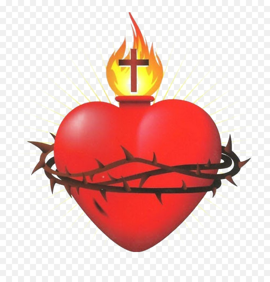 Sacred Heart Free Png Image - Sacred Heart Catholic Symbol,Sacred Heart Png
