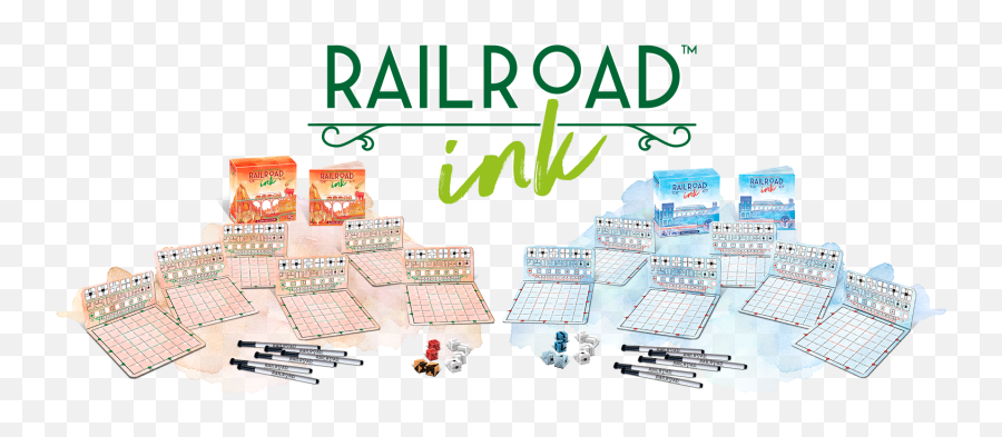 Railroad Ink Contest - Horrible Guild Railroad Ink Board Game Png,Railroad Png