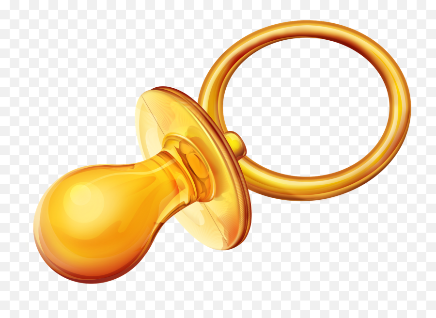 Pacifier Png Download Image With - Gold Pacifier Png Clipart,Pacifier Transparent Background