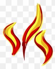 Transparent Cartoon Flames - Holy Spirit Pentecost Png,Flame Border Png