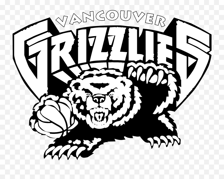 Download Vancouver Grizzlies Logo Black - Vancouver Grizzlies Logo Png,Grizzlies Logo Png