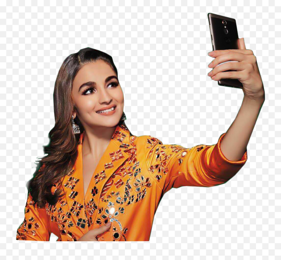 Alia Clicking Selfie With Png Ali - a Png