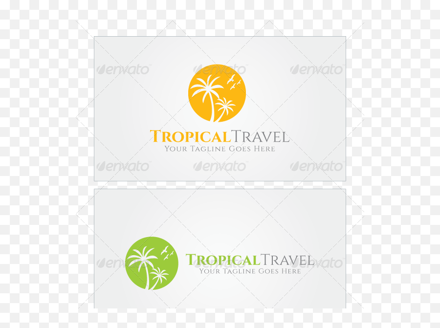 Tropical Travel Logo Template - Graphic Design Png,Travel Logos
