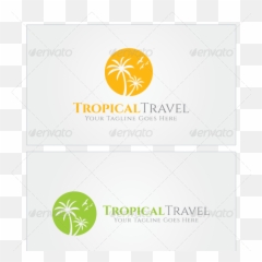 Tropical Travel Logo Template - Graphic Design png