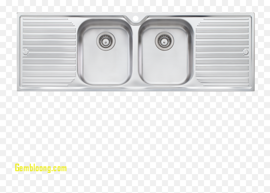 Double Bowl Drain Kitchen Sink - Solid Png,Kitchen Sink Png