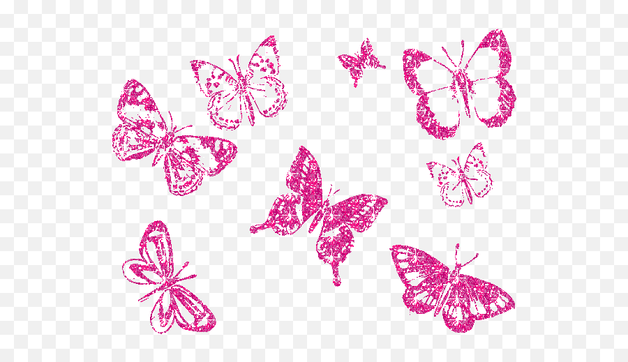 Pink Glitter Butterfly Wallpaper Gif - Black And White Butterflies Png,Butterfly Gif Transparent