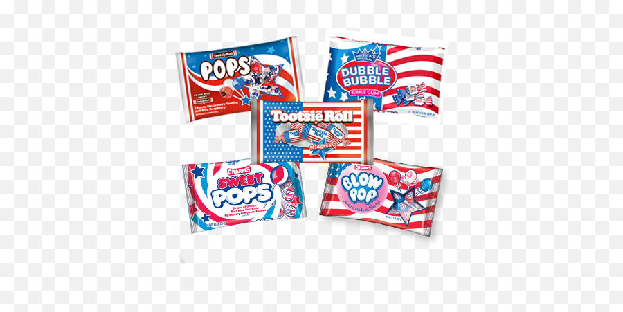 Tootsie U003e Candy Seasonal Red White And Blue - Red White And Blue Candy Png,Tootsie Roll Png